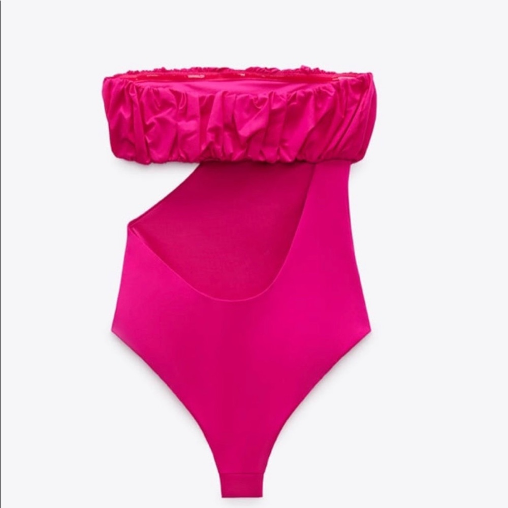*ZARA NEW combination strapless swimsuit - Picture 10 of 10
